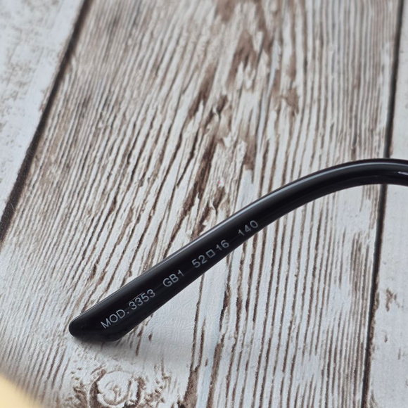 Versace Black Gold Cat Eye Eyeglasses With Prescription VE3353 size 52mm - Picture 6 of 6